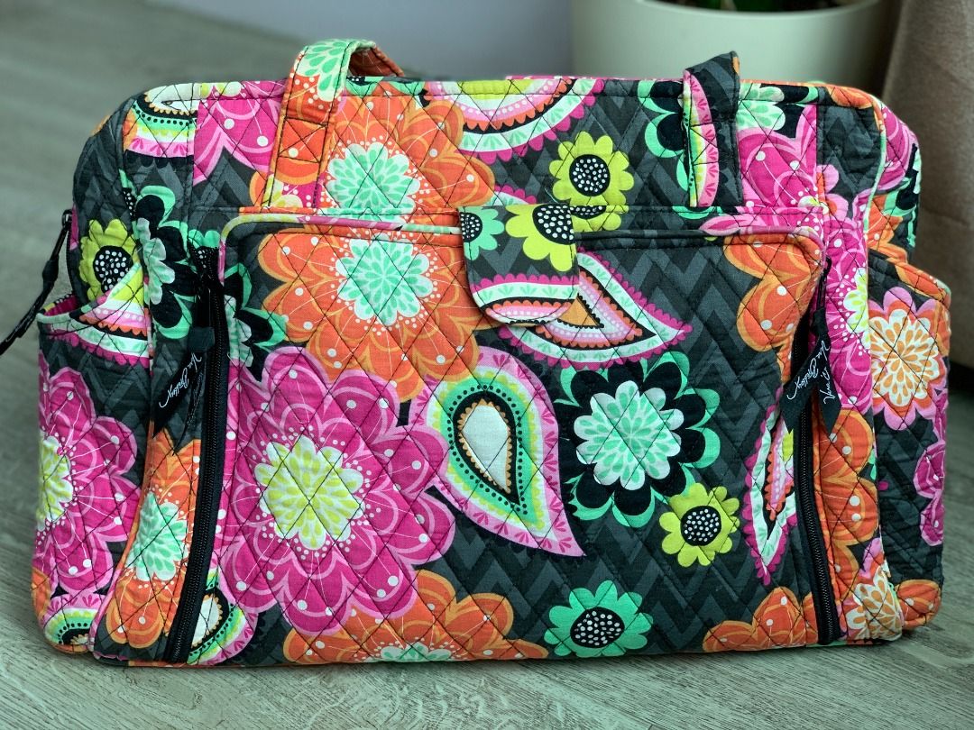 Pink vera bradley diaper bag 2025