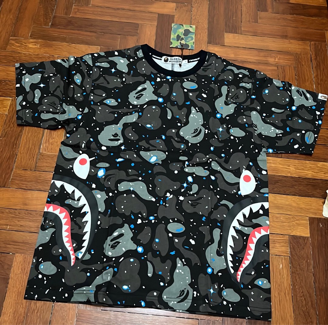 Bape Space Camo Side Shark tee