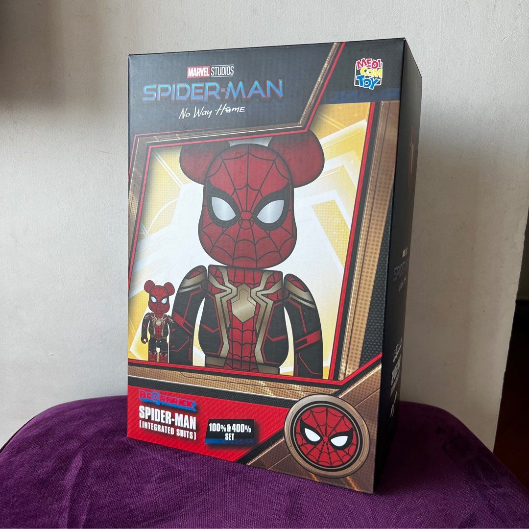 Bearbrick Be@rbrick Medicom Spider-man Spiderman Inregranted Suits