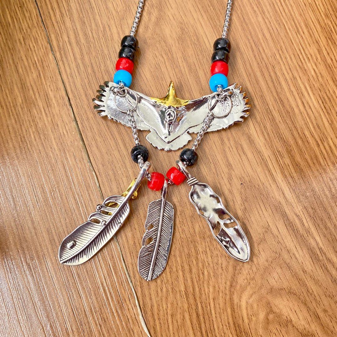 Bird on sale feather necklace