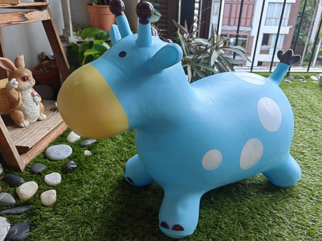 Blue bouncy horse clearance