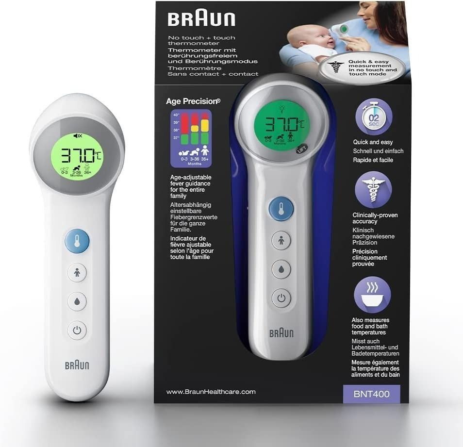 BRAND NEW Sealed Braun BNT400 Touchless Forehead Thermometer