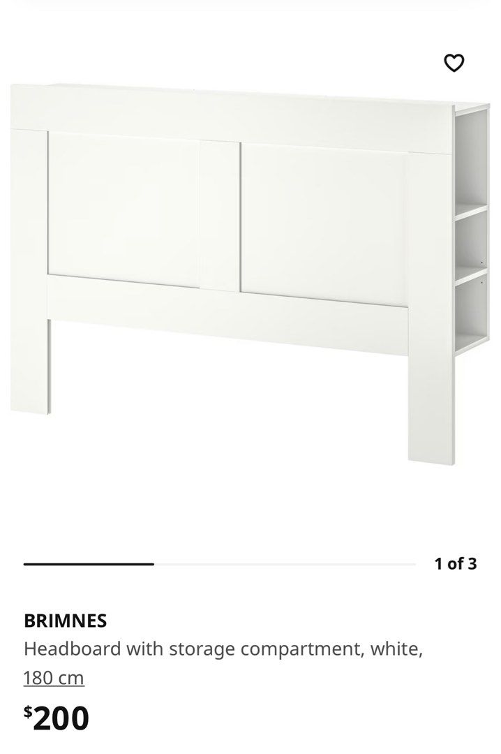 BRIMNES Headboard IKEA, Furniture & Home Living, Furniture, Bed
