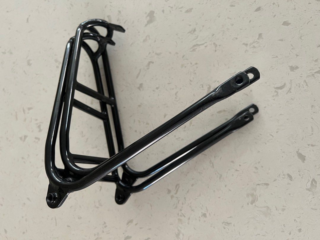 Brompton Aluminium Rear Rack - Black, Sports Equipment, Bicycles ...