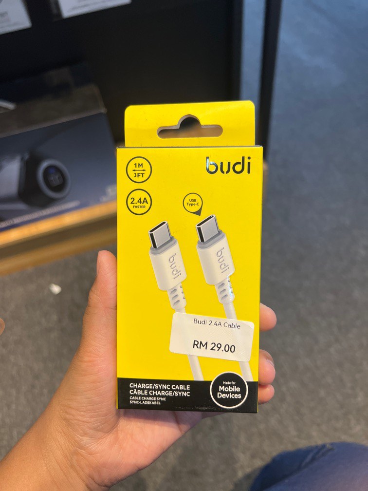 Cable TypeC To TypeC Budi, Mobile Phones & Gadgets, Mobile & Gadget
