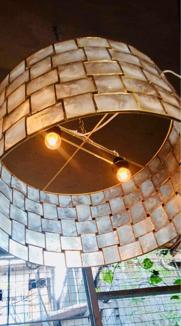 Capiz pendant light (Category: Lighting) located in Caloocan City. Submitted by casadisenyo (Listing ID 1237451377, Image 3). Description: MADE TO ORDER WEAVE CAPIZ PENDANT LIGHT WE CUSTOMIZED OTHER DESIGNS MESSAGE ME FOR INQUIRIES .