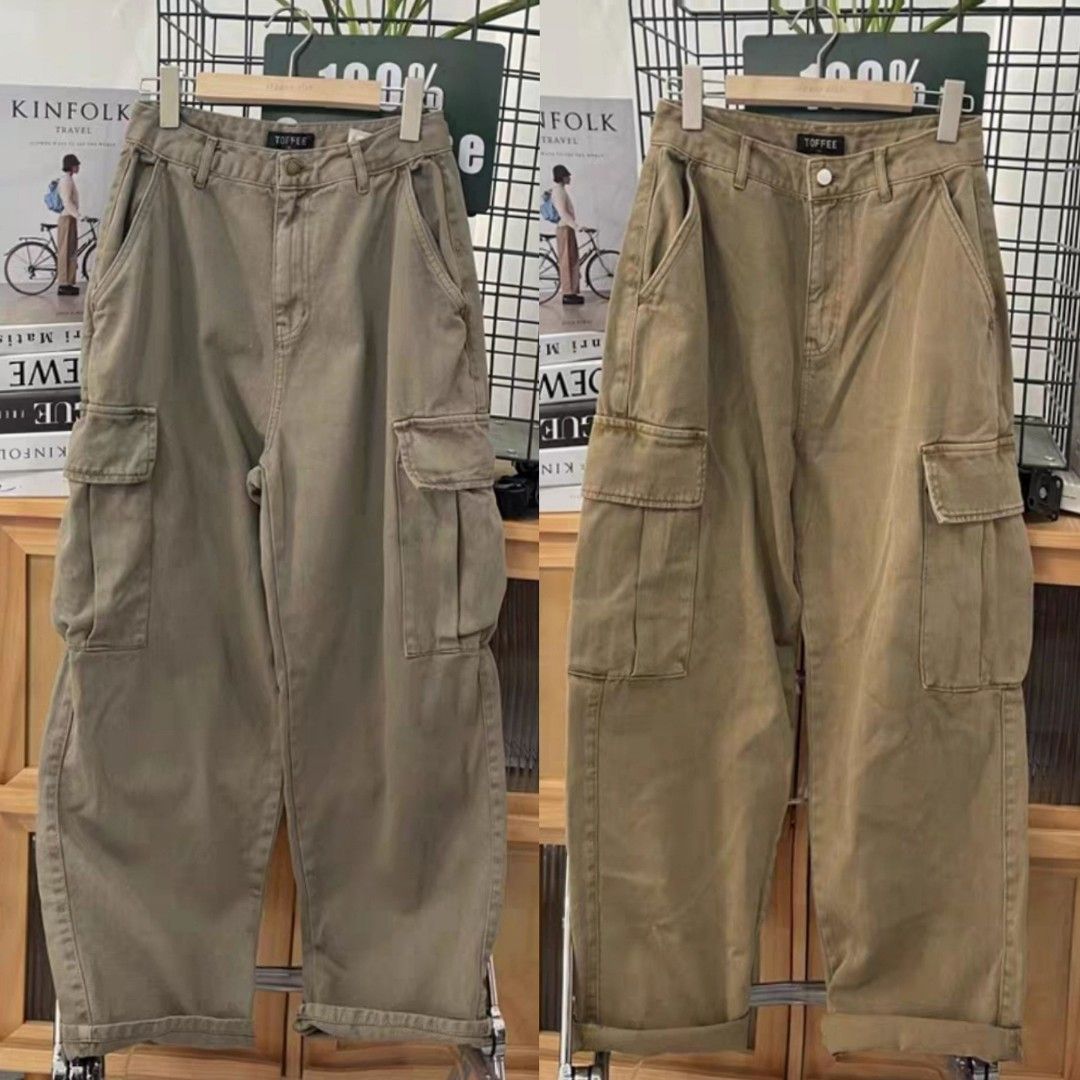 Cargo Denim Pants baggy oversized fit pockets vintage wrangler