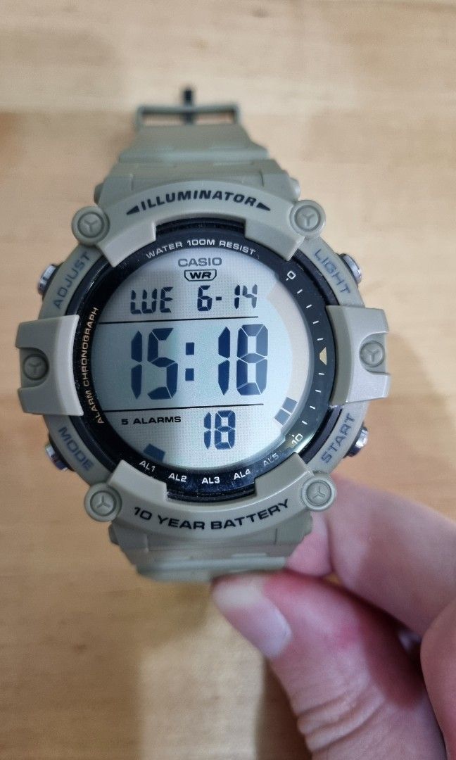 Casio 10 year Battery, Men's Fashion, Watches & Accessories, Watches on ...