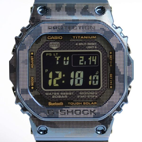 CASIO卡西歐G-SHOCK G衝擊電波手錶太陽能GMW-B5000TCF-2JR男士二手