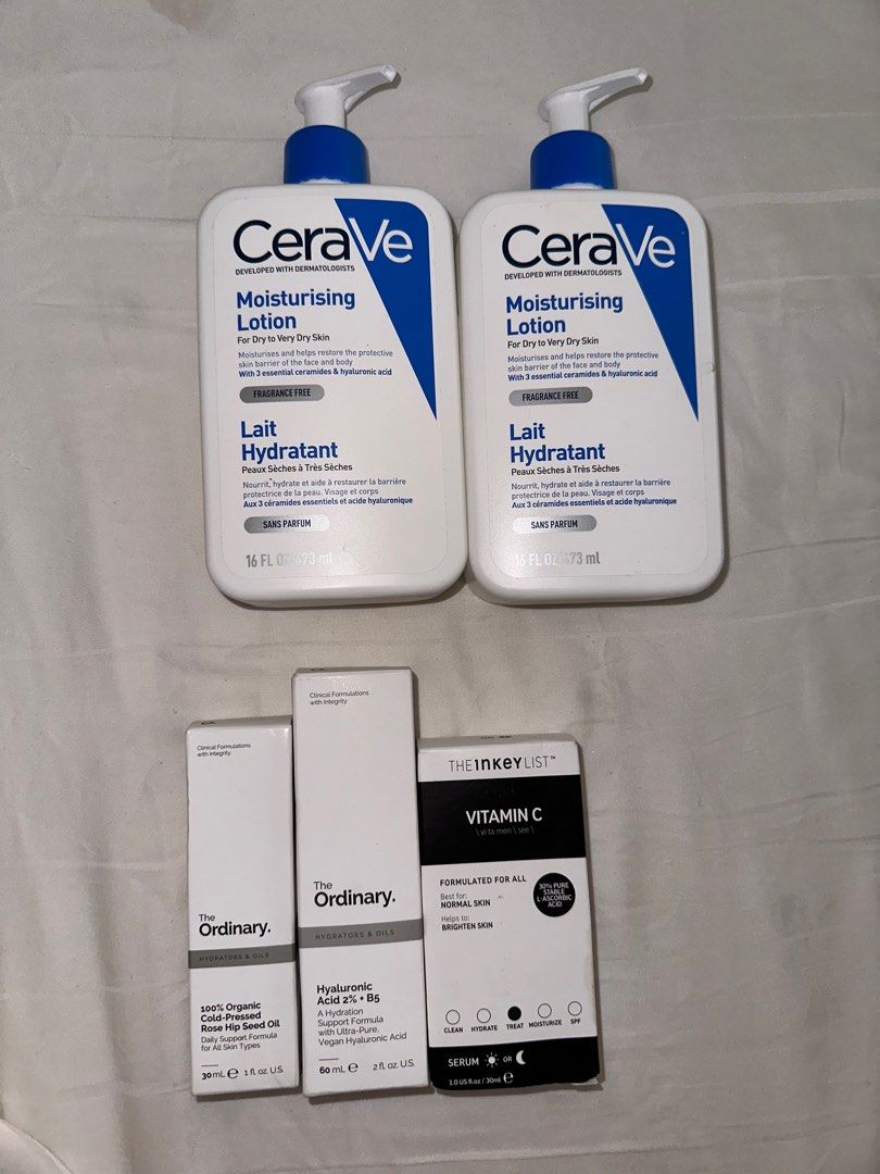CERAVE, Inkey list, the ordinary, Beauty & Personal Care, Face, Face Care on Carousell