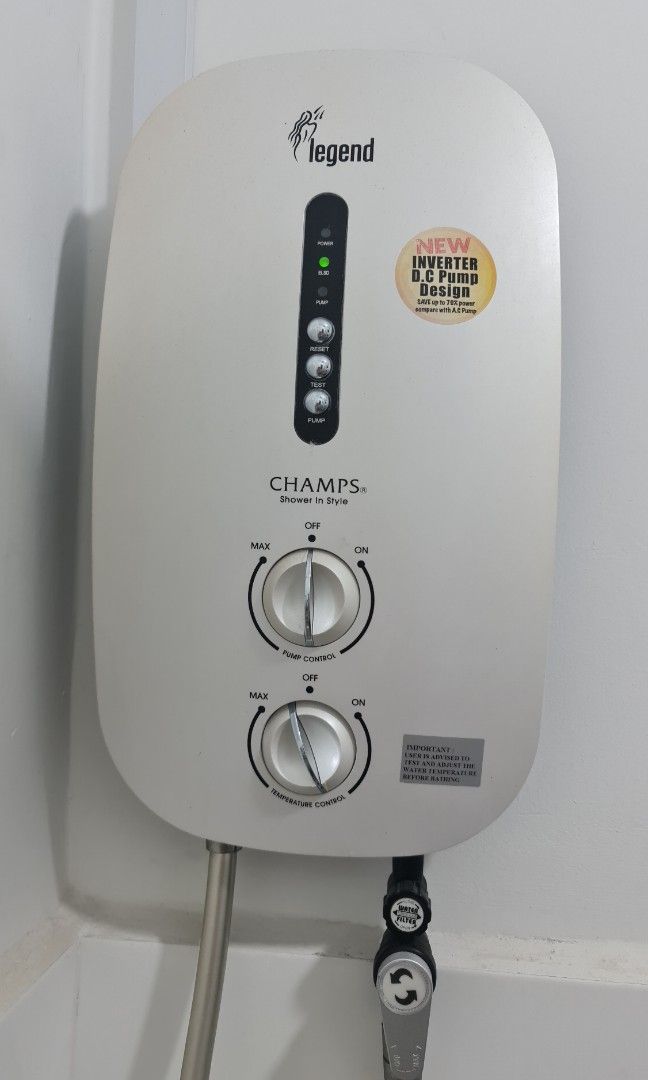 CHAMPS Legend Instant Water Heater, TV & Home Appliances, Water Heater