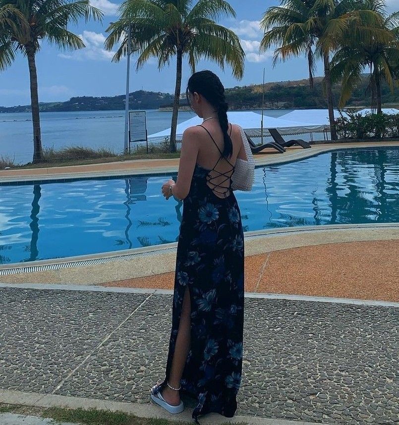 Classy floral strappy maxi dress (vintage) (Category: Dresses) located in Manila. Submitted by gelatto (Listing ID 1237398683, Image 1). Description: - swear this is super nice in actual!! - super nakak sexy!! - super steal to bought it for almost 1k in an ig shop - hard to let go but i badly need funds - my height is 5'2 for reference.