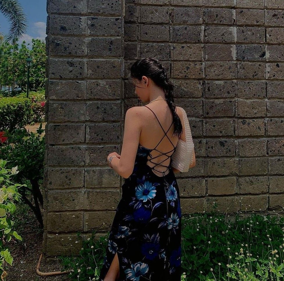 Classy floral strappy maxi dress (vintage) (Category: Dresses) located in Manila. Submitted by gelatto (Listing ID 1237398683, Image 2). Description: - swear this is super nice in actual!! - super nakak sexy!! - super steal to bought it for almost 1k in an ig shop - hard to let go but i badly need funds - my height is 5'2 for reference.