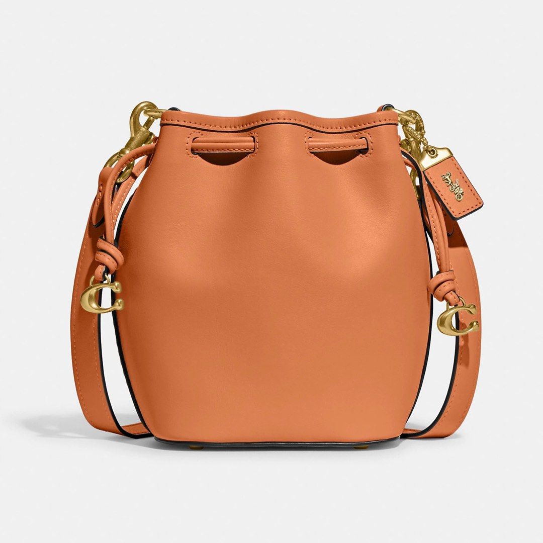Coach Camila Bucket Bag Faded Orange Luxury Bags Wallets on