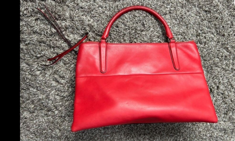 Red orange handbag online