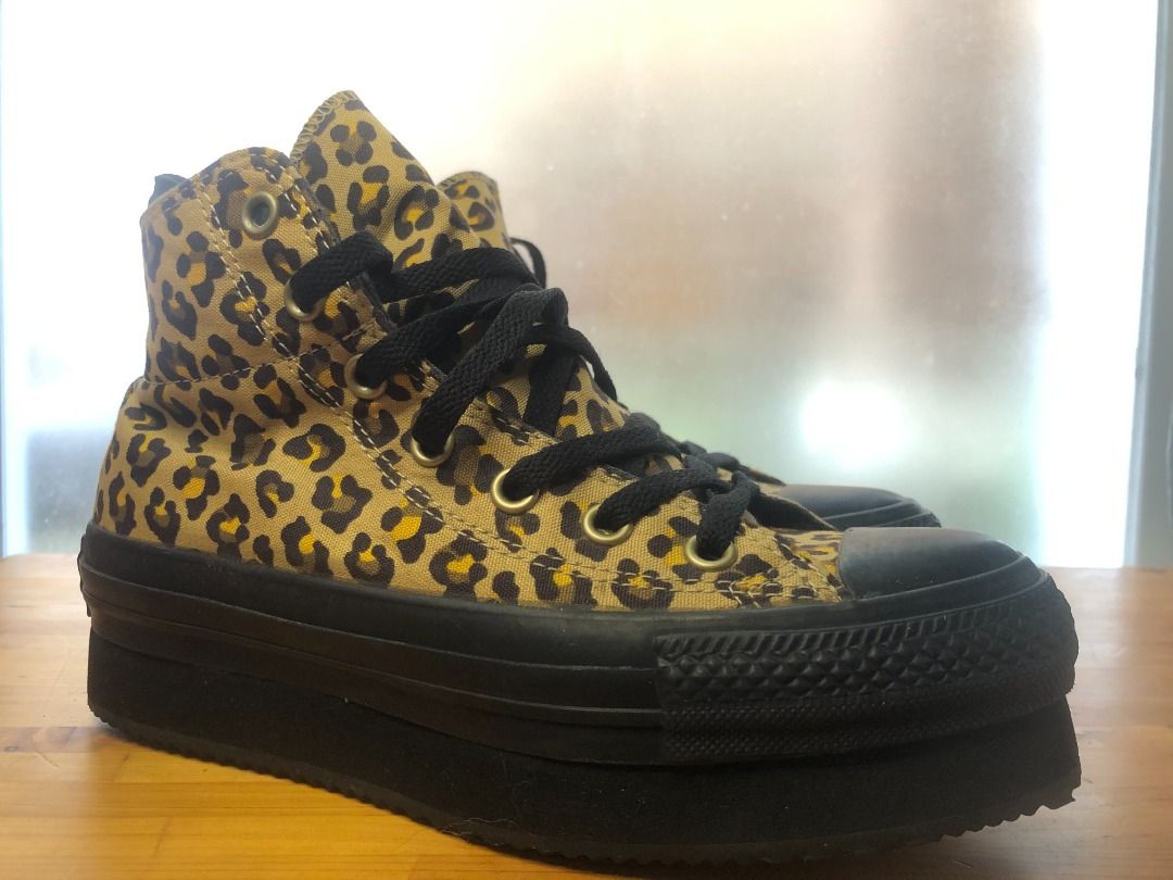 Leopard print converse size 6 cheap