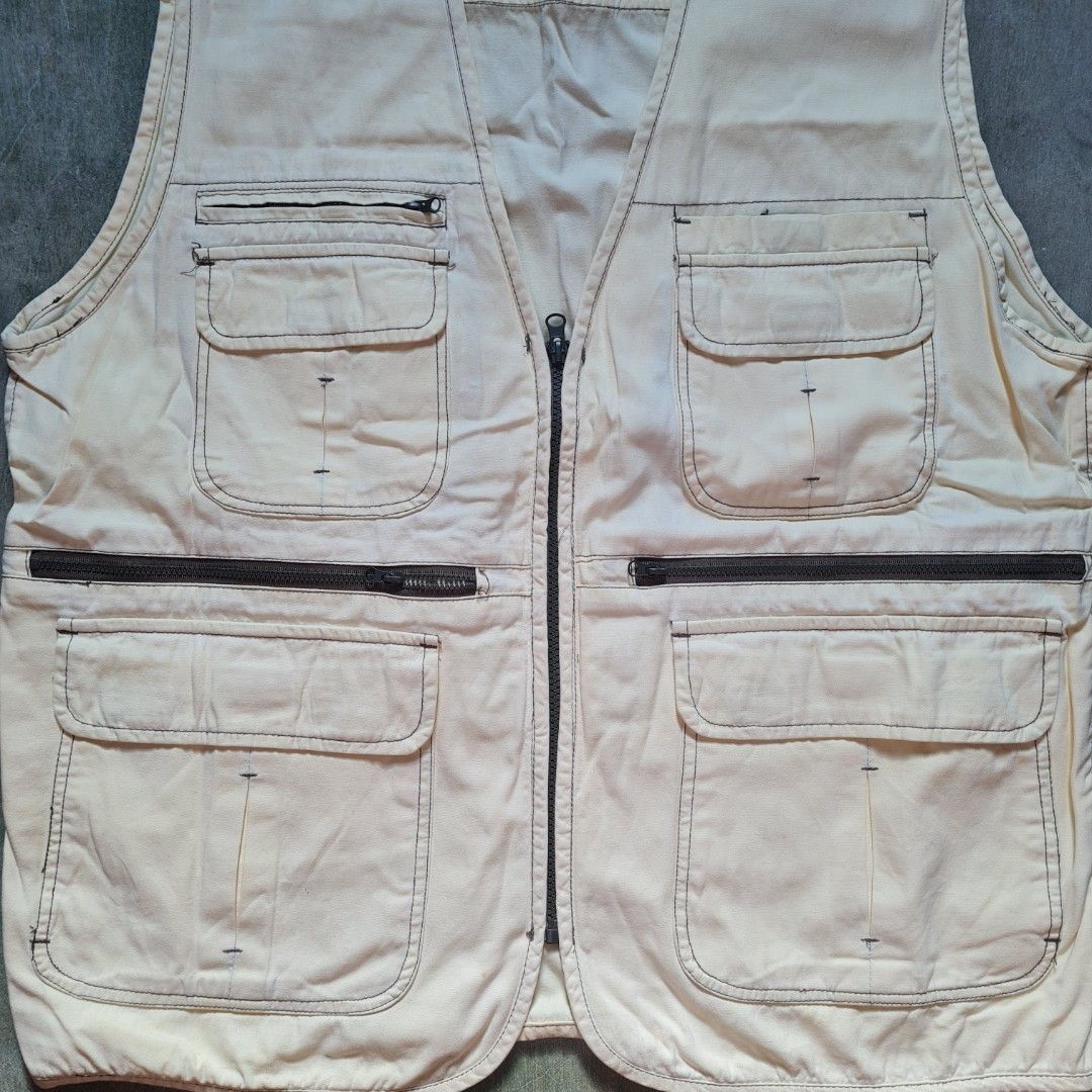 Cream Utility Vest on Carousell