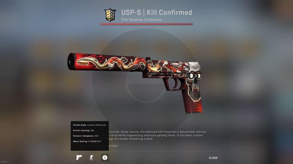 Csgo Usps Kill Confirmed Video Gaming Gaming Accessories In Game Products On Carousell 5049