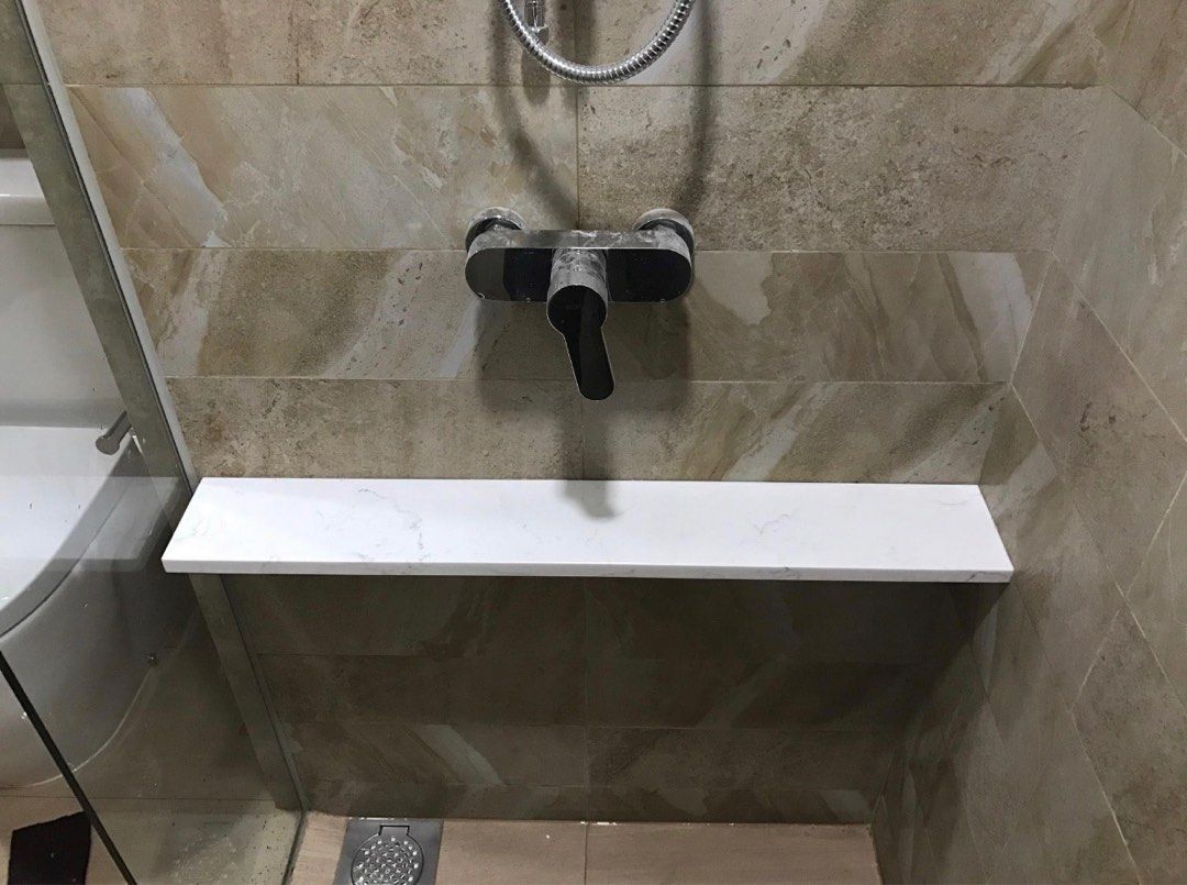 Customised quartz Toilet ledge ., Furniture & Home Living, Furniture