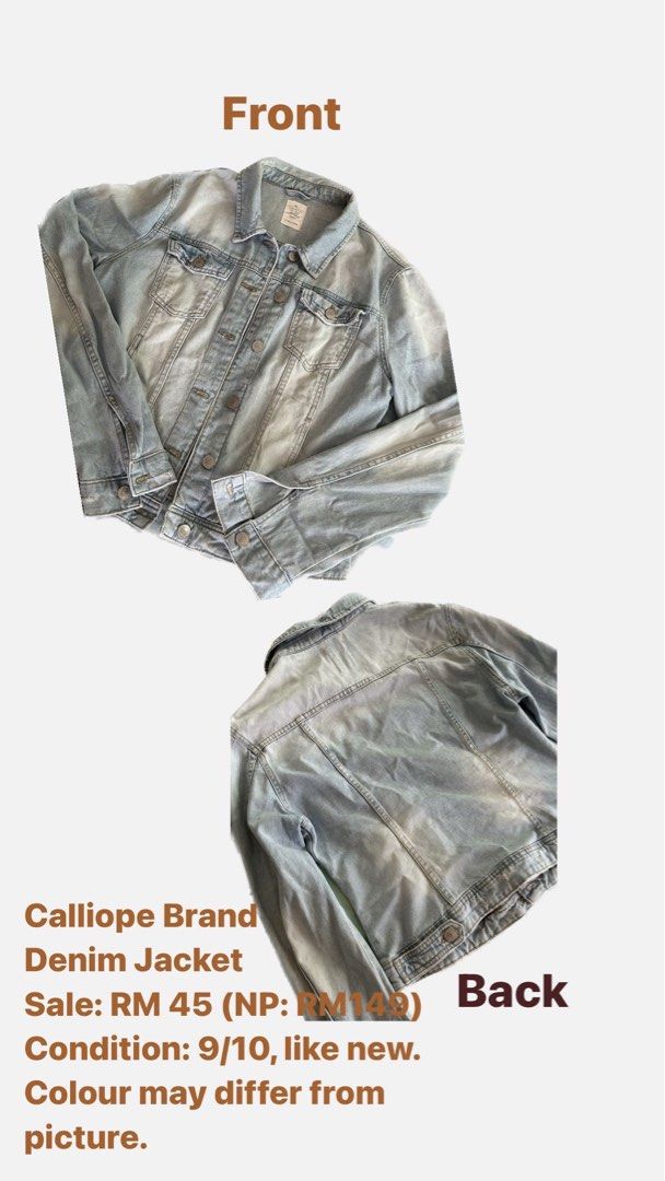 Denim Jacket by Calliope, Women's Fashion, Coats, Jackets and Outerwear