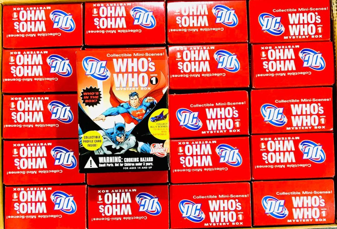 DIAMOND COMIC DC SUPER HERO WHO'S WHO MYSTERY BOX SERIES 1 SET OF 6