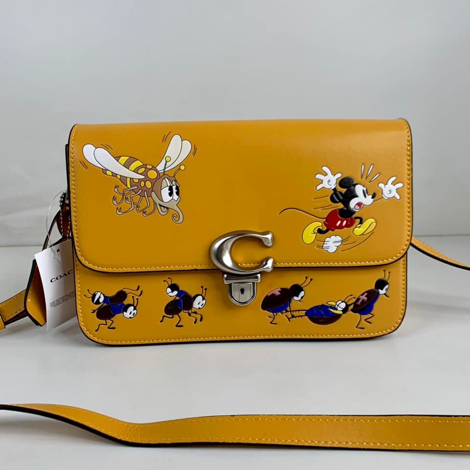 COACH®: Disney X Coach Studio Shoulder Bag With Mickey Mouse And