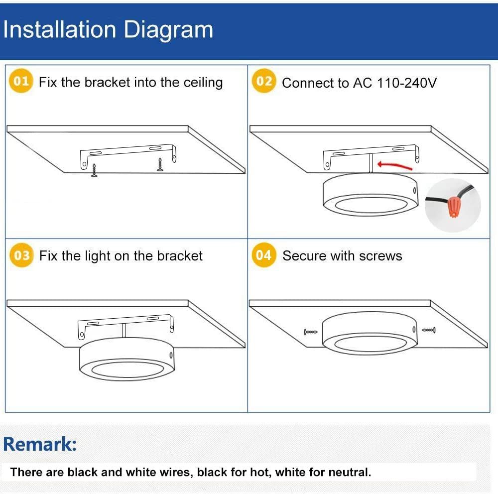 Led Ceiling Light Wiring Diagram | Shelly Lighting