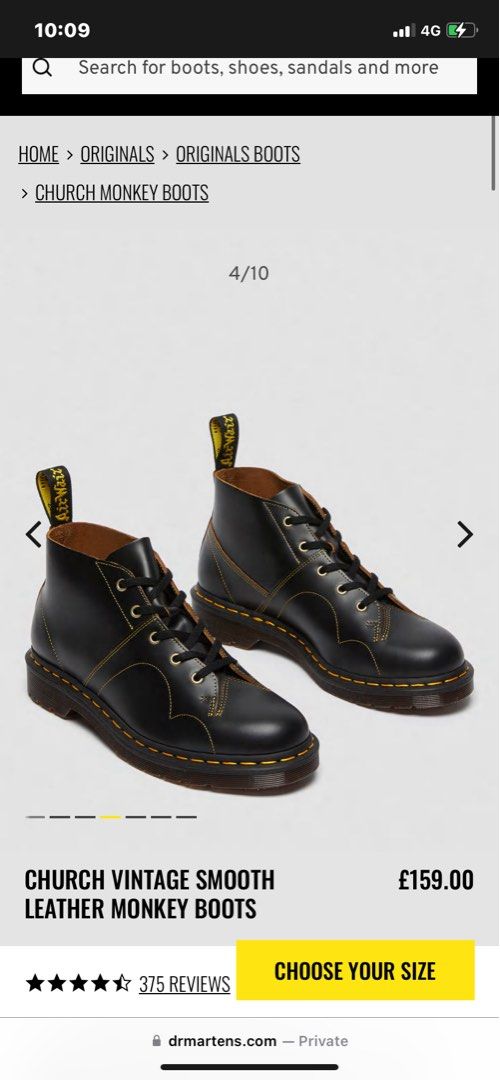Church vintage smooth doc martens hot sale