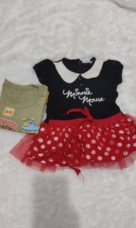 DRESS DISNEY ORI 1 - 2 TAHUN GRATIS KAOS