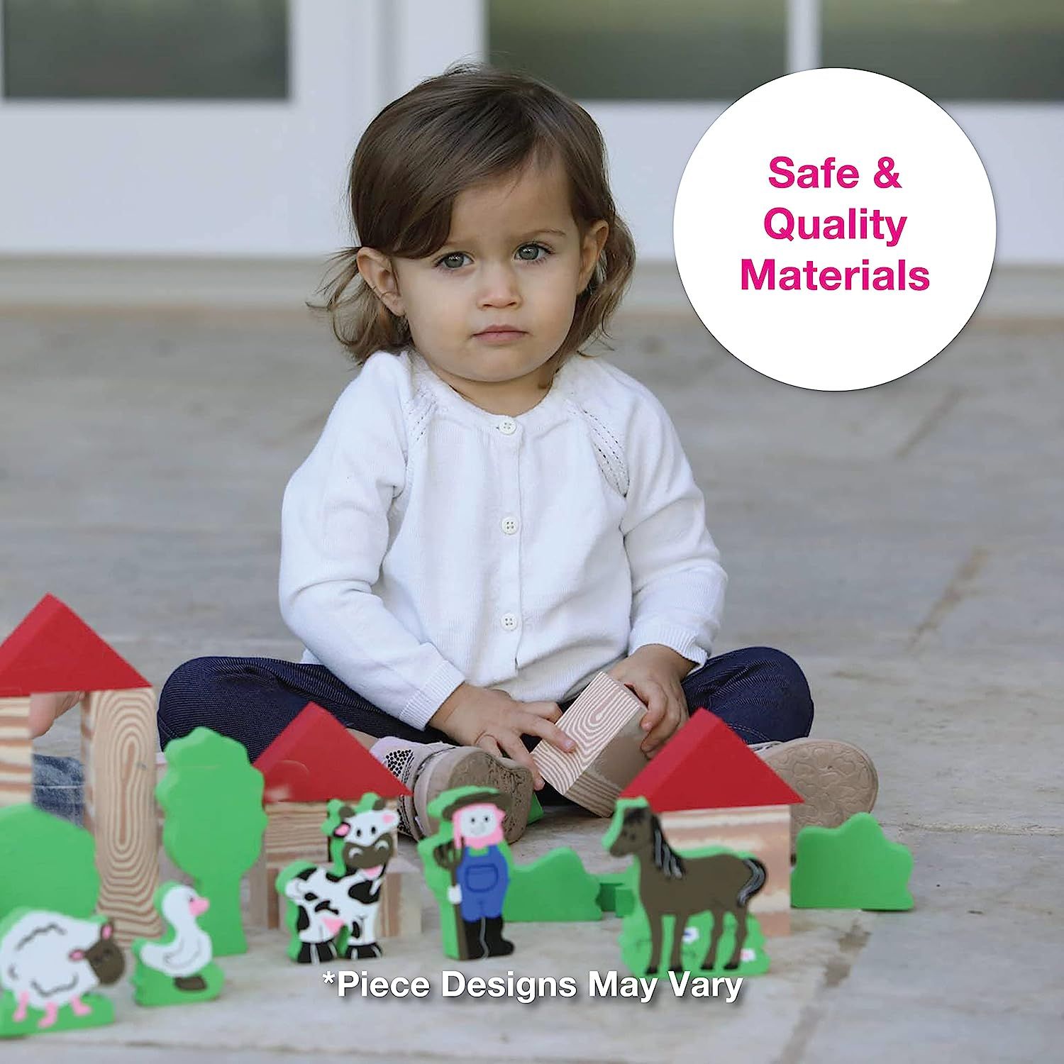 Edushape Foam Blocks for Kids My Soft World Farm, 29Piece Foam Block