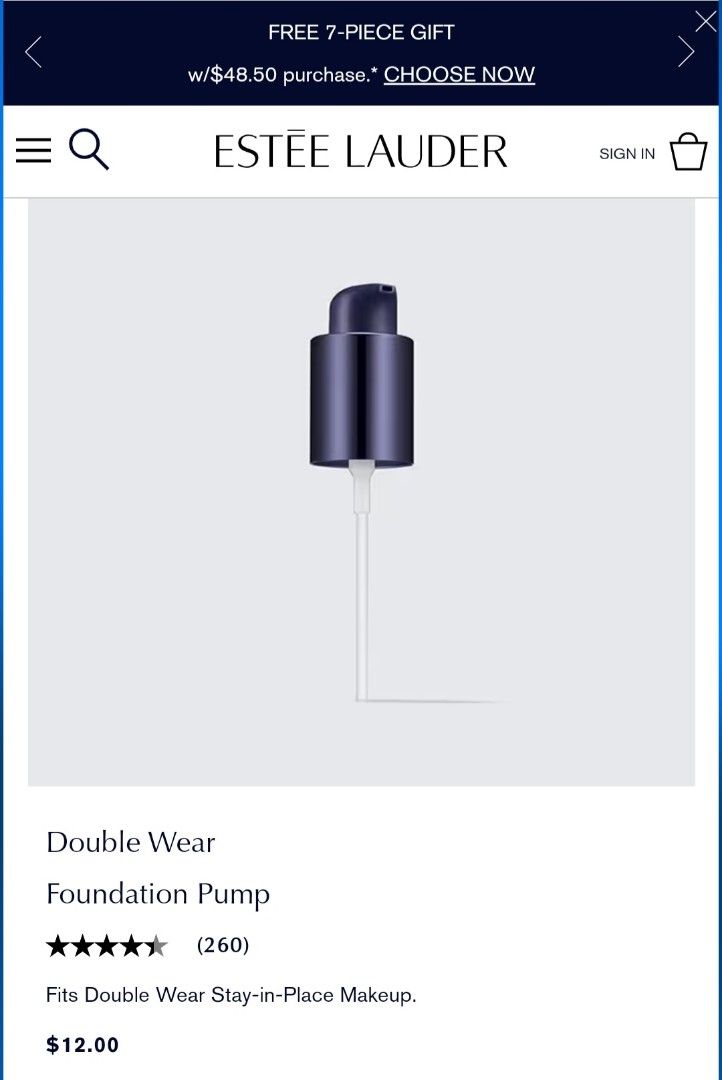 estee lauder foundation pump