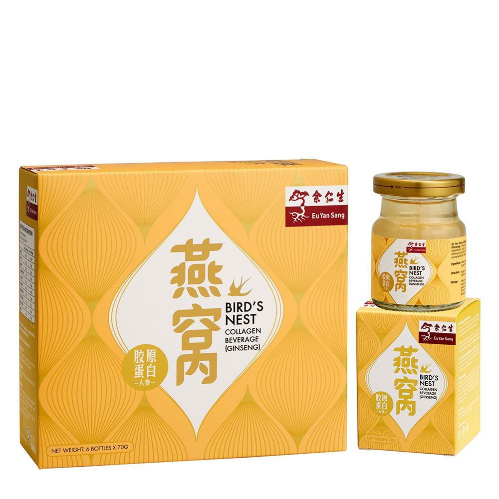 Eu Yan Sang Bird's Nest Collagen Beverage (Ginseng) 6'S, Health