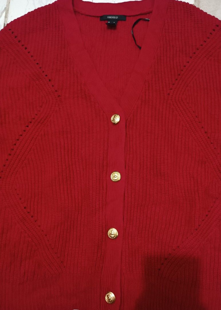 Forever 21 red cardigan store