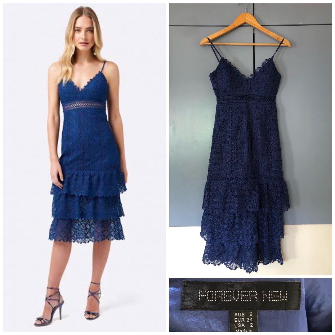 Forever new katie top lace tier dress