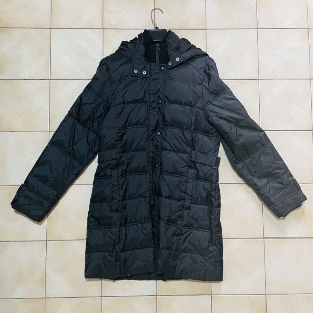 Freeze Zone Classic 3/4 Body Length Black Down Feather Winter Jacket
