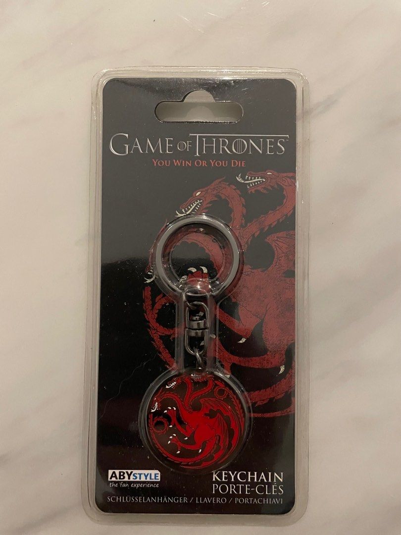 Game of top thrones targaryen keychain