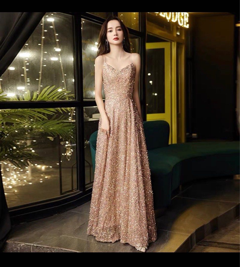Glitter Gatsby gown dress