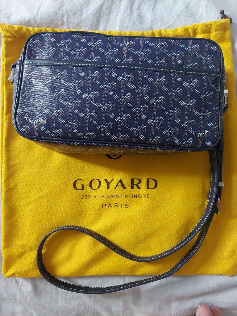 Pre-owned Goyard Sac Cap Vert Shoulder Bag In Blue