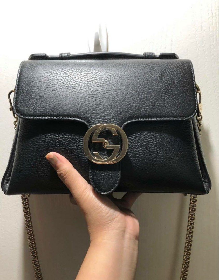 Gucci black chain purse on sale