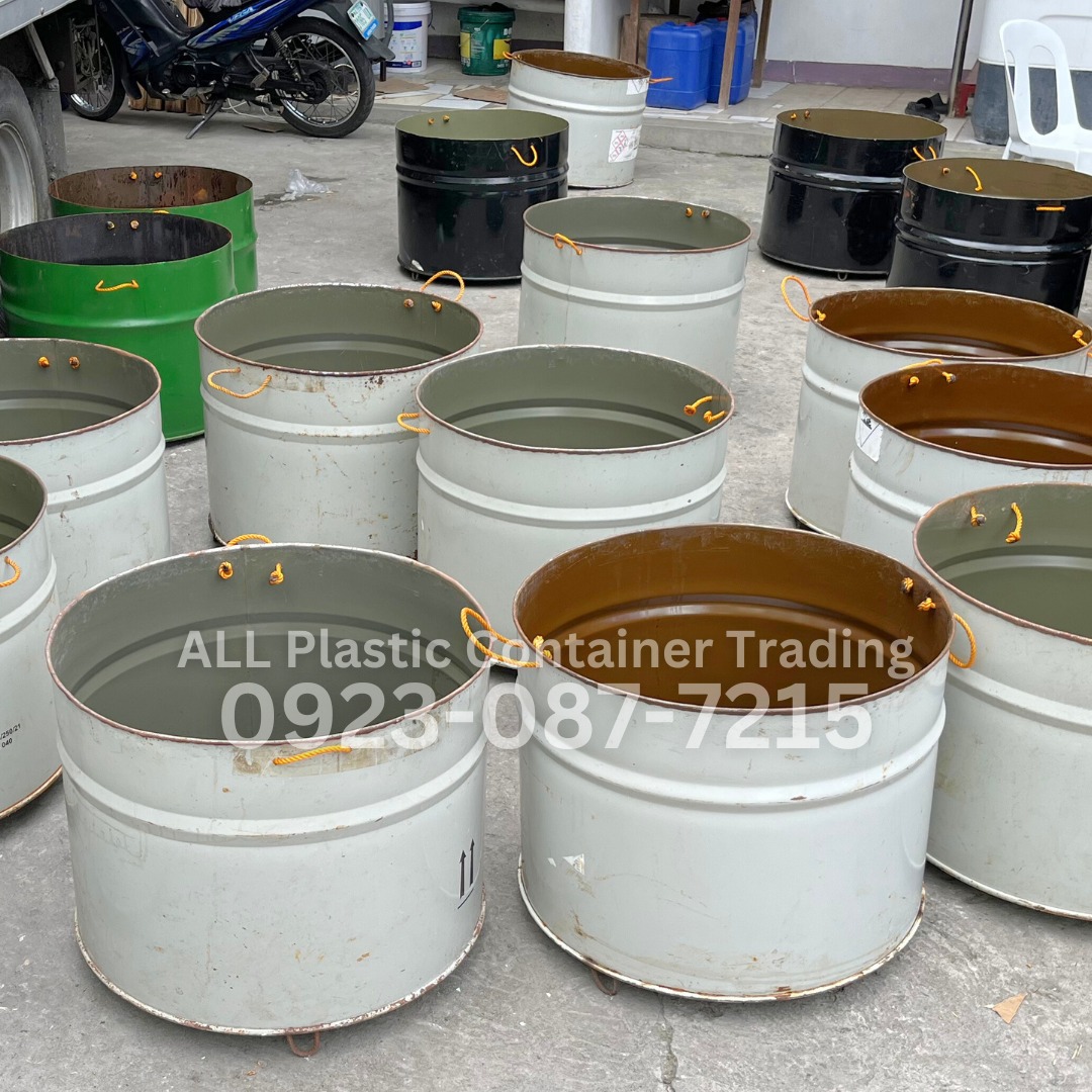 Half Steel Drum Garbage Can, Bon Fire, Pots & Planters on Carousell
