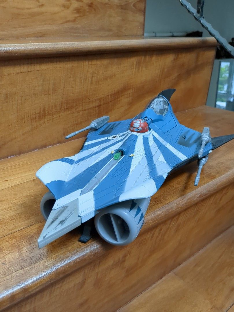Hasbro Star Wars Anakin Skywalker Modified Jedi Starfighter Azure Angel Hobbies Toys Toys Games on Carousell