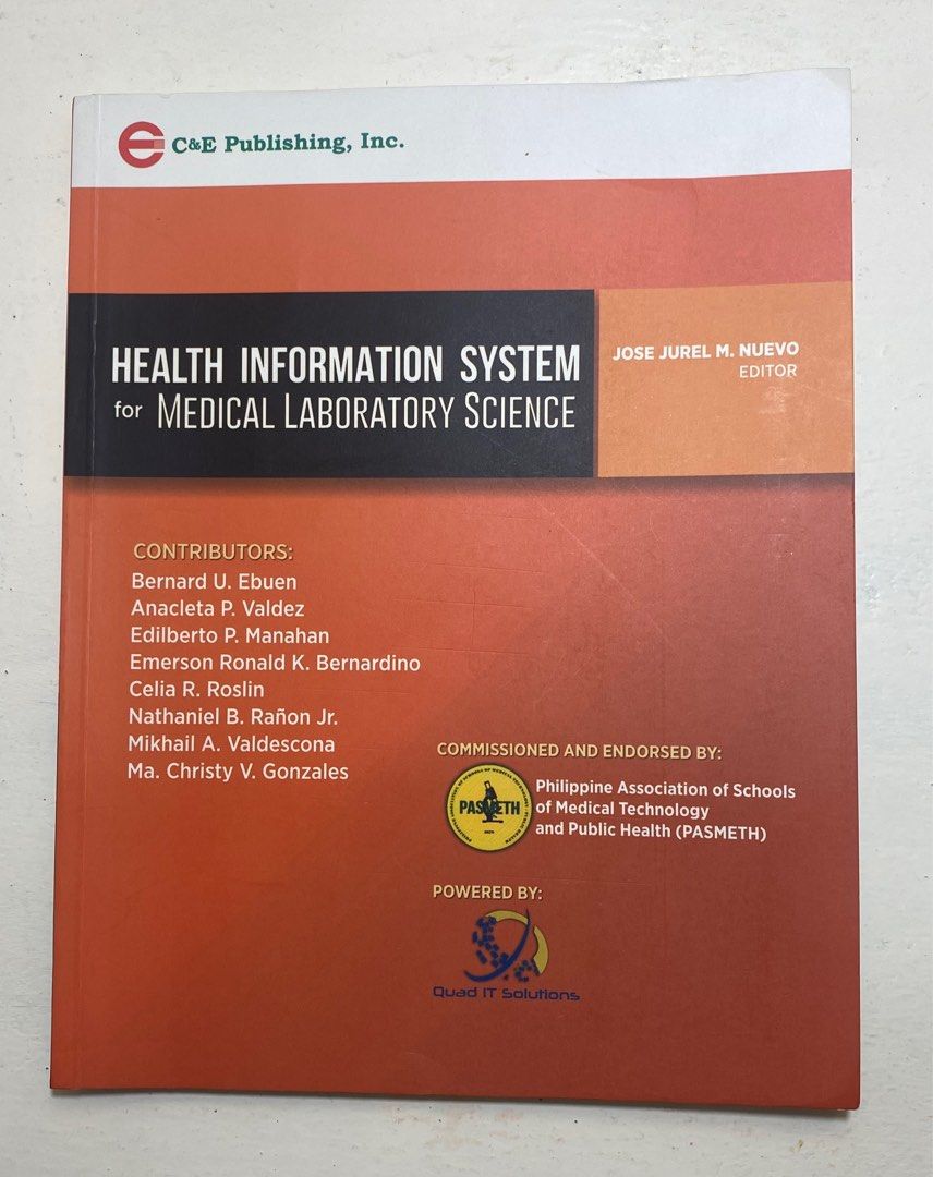 Health Information System for Medical Laboratory Science By Ebuen/Nuevo