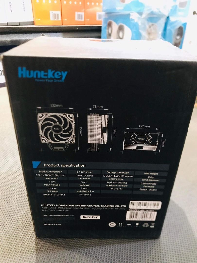 Huntkey 120mm CPU Cooler Colorful AMD Intel Frozen 400, Computers ...