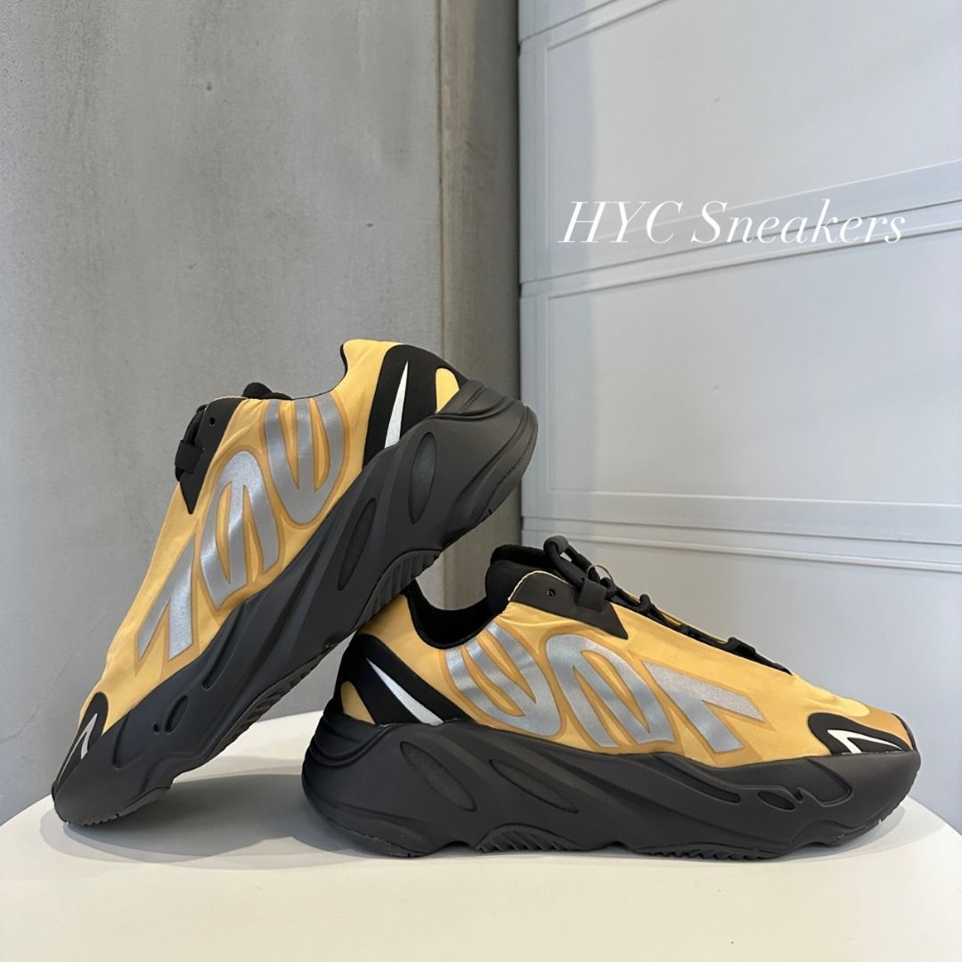 HYC] 全新現貨Adidas Yeezy Boost 700 MNVN Honey Flux US9 GZ0717 裸鞋, 他的時尚, 鞋,  運動鞋在旋轉拍賣