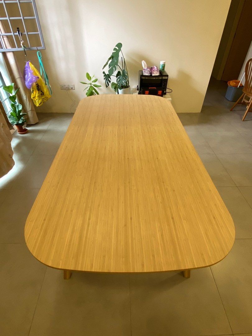 IKEA Bamboo Table (Voxlov), Furniture & Home Living, Furniture, Tables