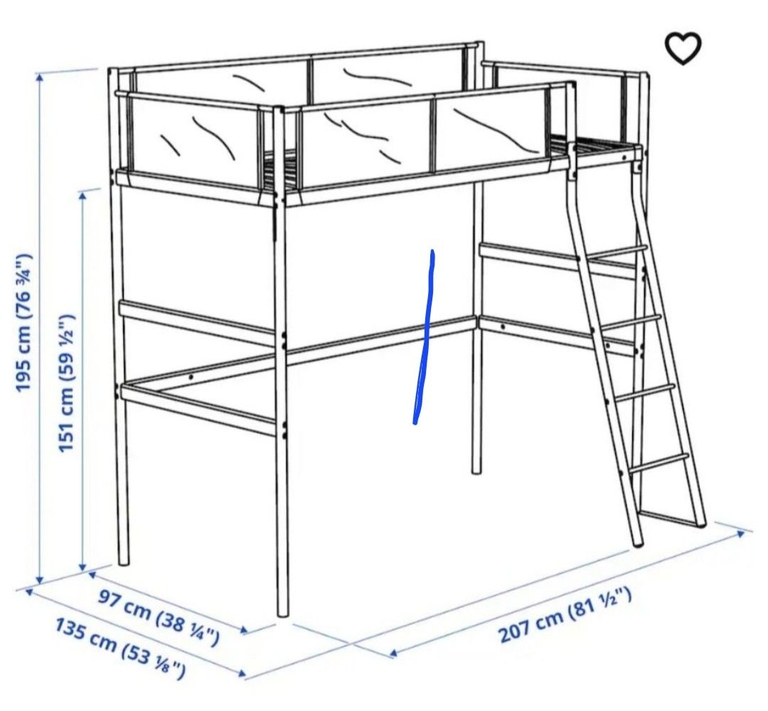 Ikea Bunk Bed, Furniture & Home Living, Furniture, Bed Frames
