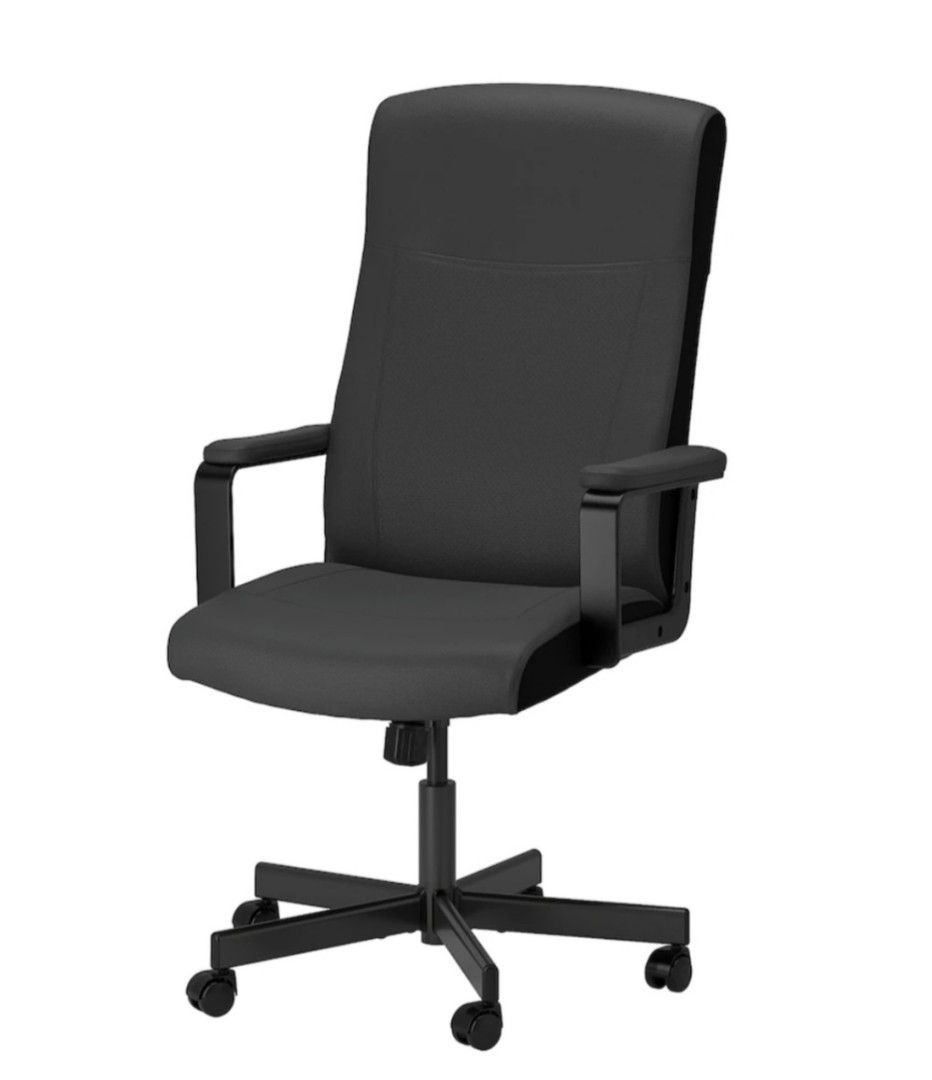 IKEA Office Chair (Black) (Minor tear at back of chair), Furniture