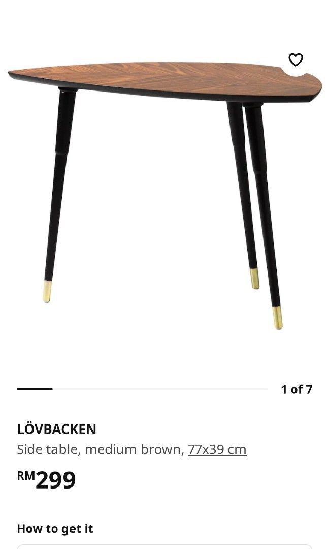 IKEA Side Table, Furniture & Home Living, Furniture, Tables & Sets on