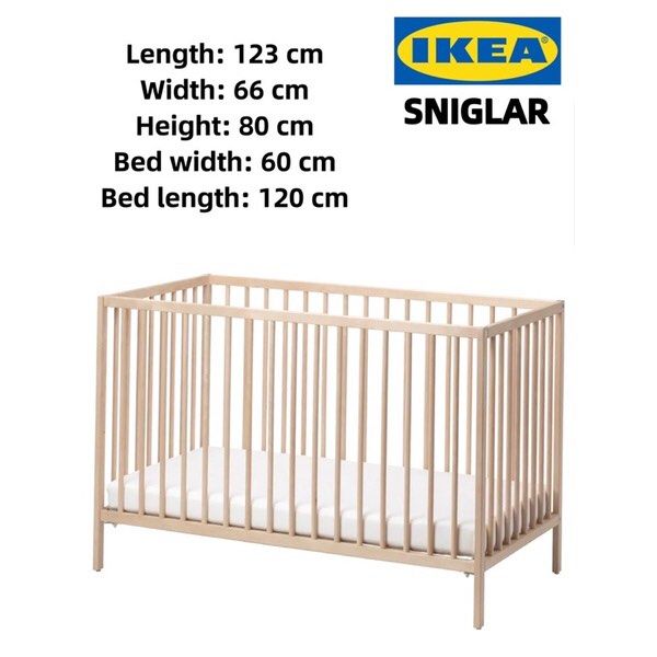 Ikea Sniglar Baby Cot, Babies & Kids, Baby Nursery & Kids Furniture