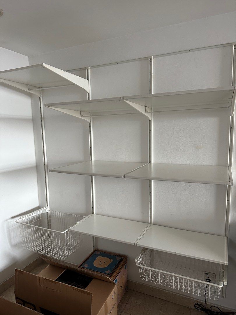IKEA wall mount rack, Furniture & Home Living, Furniture, Shelves, & Racks on Carousell